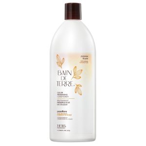 Bain de Terre Acondicionador conservador de color, flor de la pasión, protege y mantiene el cabello tratado con color, aceites de argán y monoi, sin Bain de Terre Acondicionador conservador de color, flor de la pasión, protege y mantiene el cabello tratado con color, aceites de argán y monoi, sin