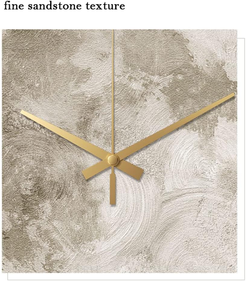 ZAJ Reloj de Pared – Reloj de pared redondo con superficie de luna, funciona con pilas, sin tictac, moderno, minimalista, reloj de pared de piedra