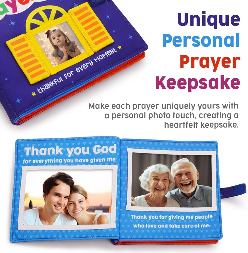 My First Prayer Book  Álbum de fotos de oración personalizado para recién nacido, bebé, bebé, niño pequeño, ahijado, cumpleaños, bautismo, bautismo