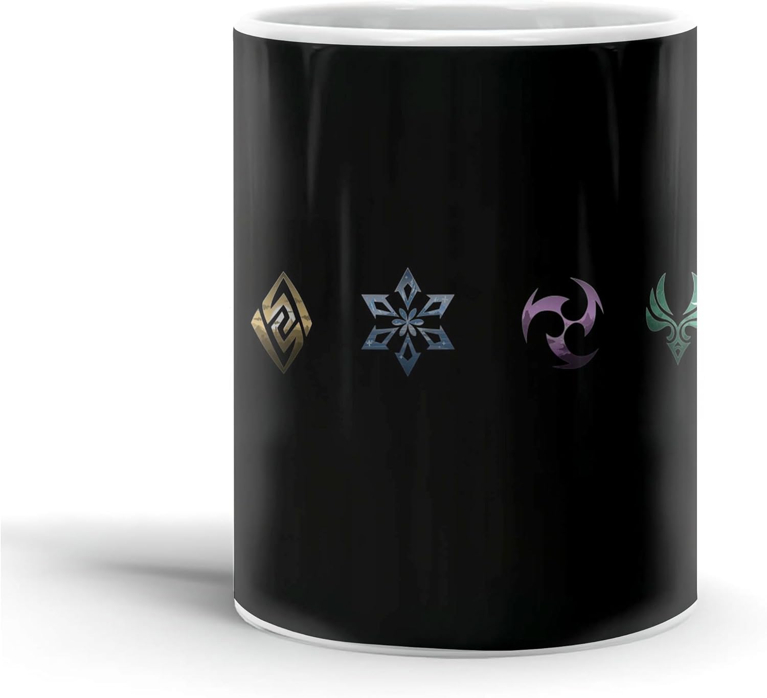 Genshin Gifts – Taza de café de cerámica blanca de impacto de 11 oz 15 onzas, collage clásico taza para té, café, café con leche o chocolate