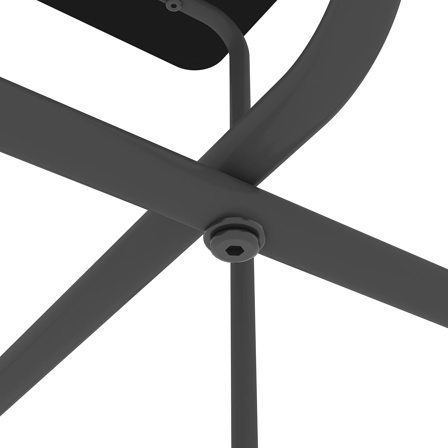 Mesa auxiliar moderna de cristal templado para sala de estar, dormitorio, color negro