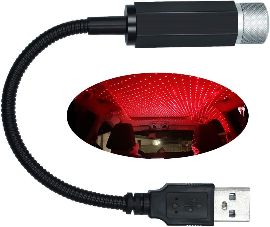 Luces decorativas USB LED para el techo del coche, luz nocturna ajustable multiefecto, luces ambientales románticas, luces del hogar, luces
