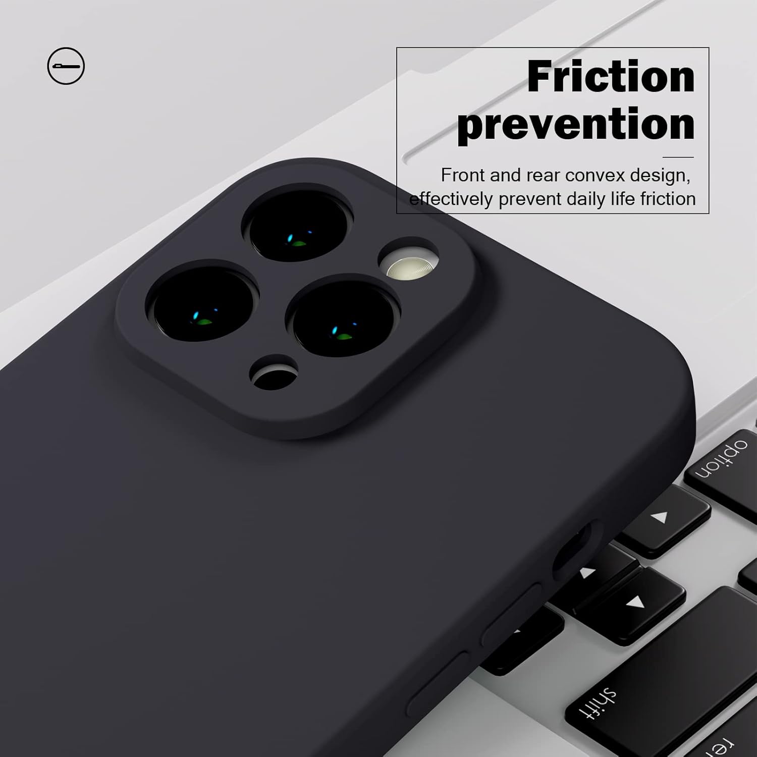 Funda para Xiaomi Redmi Note 12 Pro 5G Funda de silicona líquida de 6.67 pulgadas, delgada, sedosa y suave al tacto, TPU a prueba de golpes, con