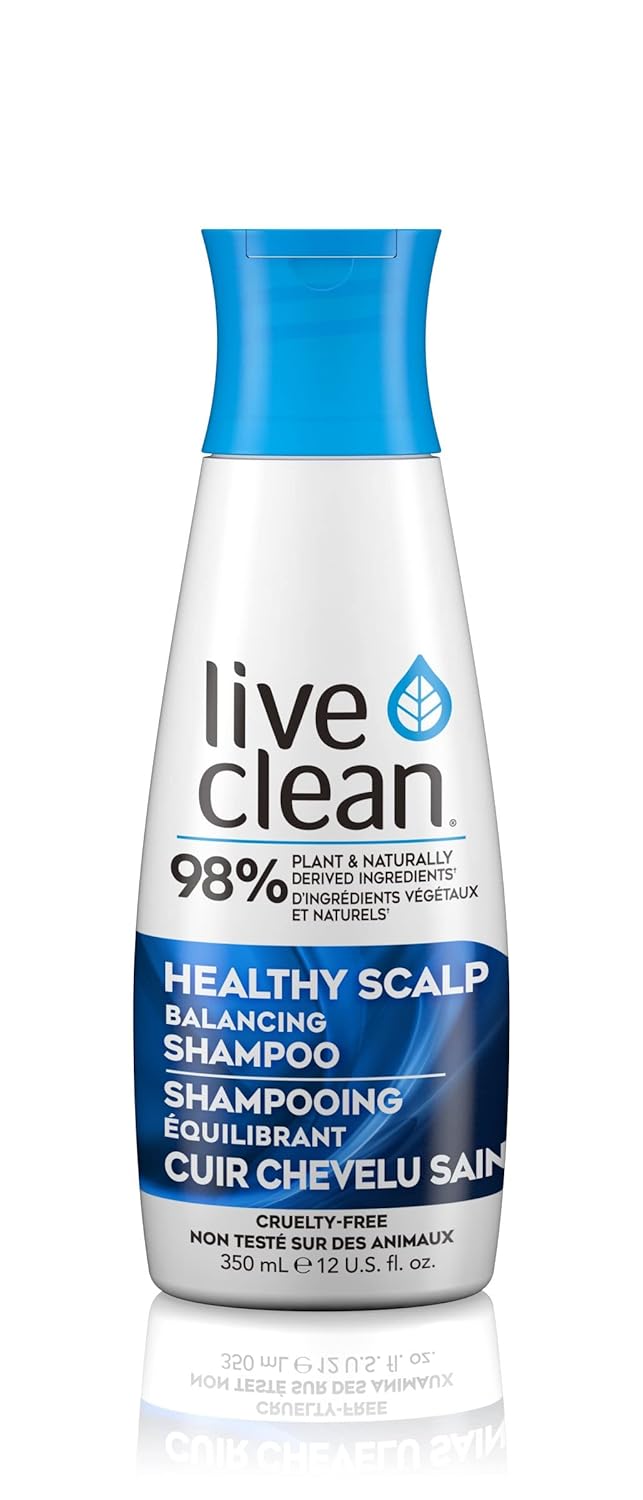 Live Clean Champú – 12 oz (11.8 fl oz) (champú profesional saludable para equilibrar el cuero cabelludo)