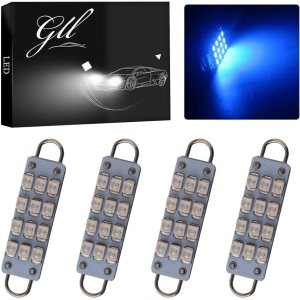 Grandview TM 0.157 x 1.732 in (1.73 pulgadas) 12-SMD 1210 3528 Chip Rígido Loop Festoon Bombillas LED para el interior del coche, cúpula mapa, luz Grandview TM 0.157 x 1.732 in (1.73 pulgadas) 12-SMD 1210 3528 Chip Rígido Loop Festoon Bombillas LED para el interior del coche, cúpula mapa, luz
