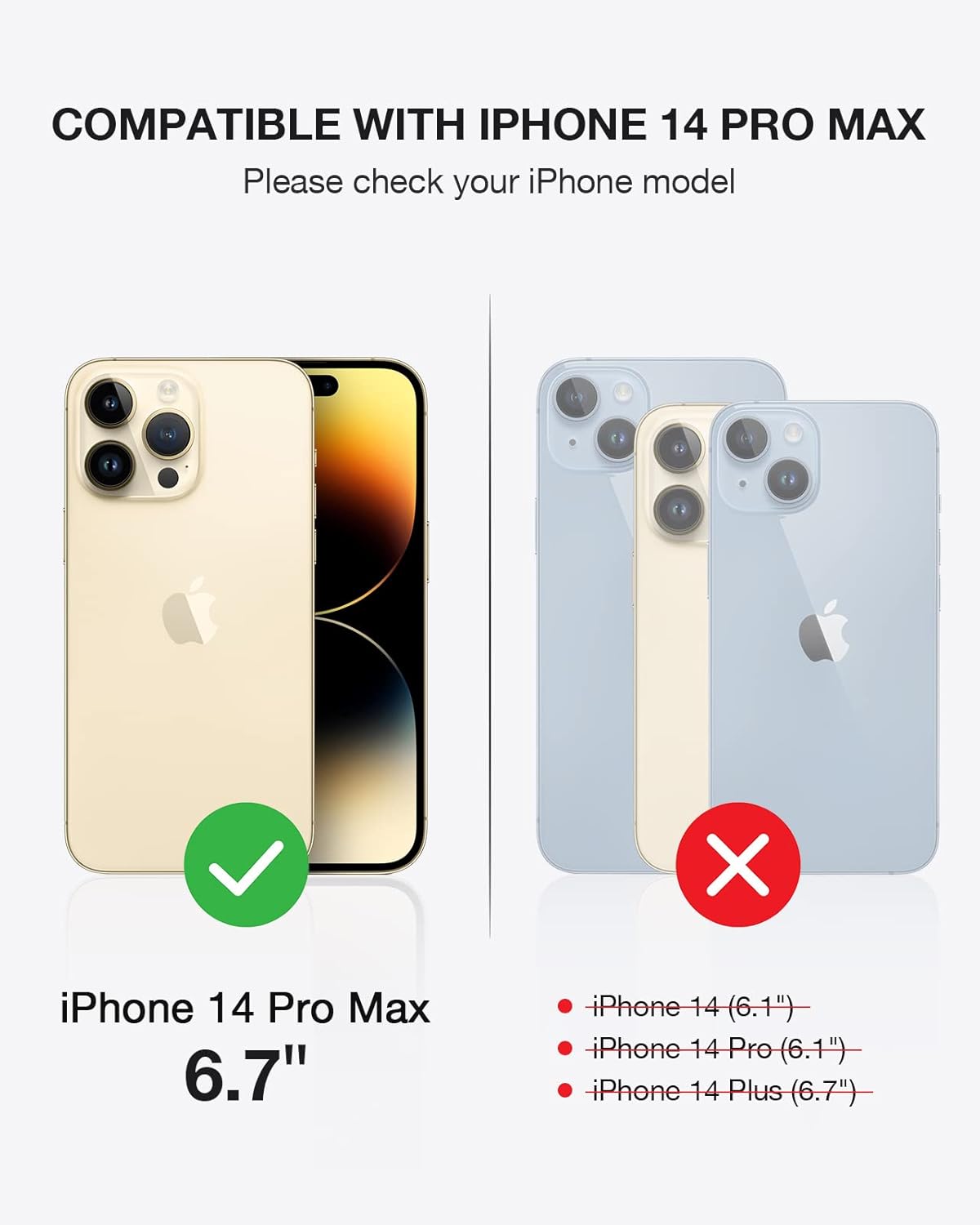 OCASE Funda tipo cartera compatible con iPhone 14 Pro Max, de piel sintética, con tarjetero, soporte de bloqueo RFID carcasa interior de TPU a