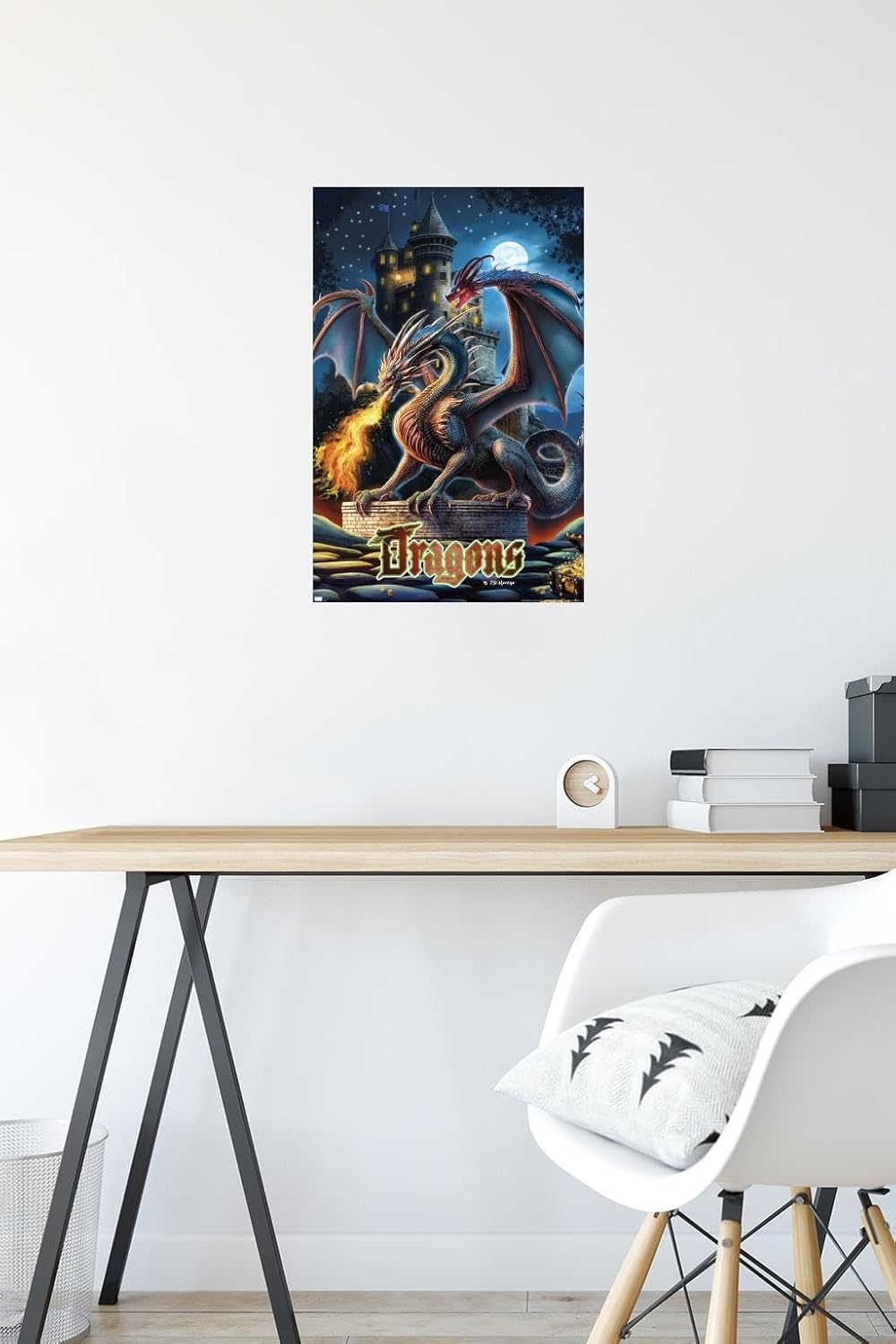 Trends International PD Moreno – Póster de pared del castillo del dragón
