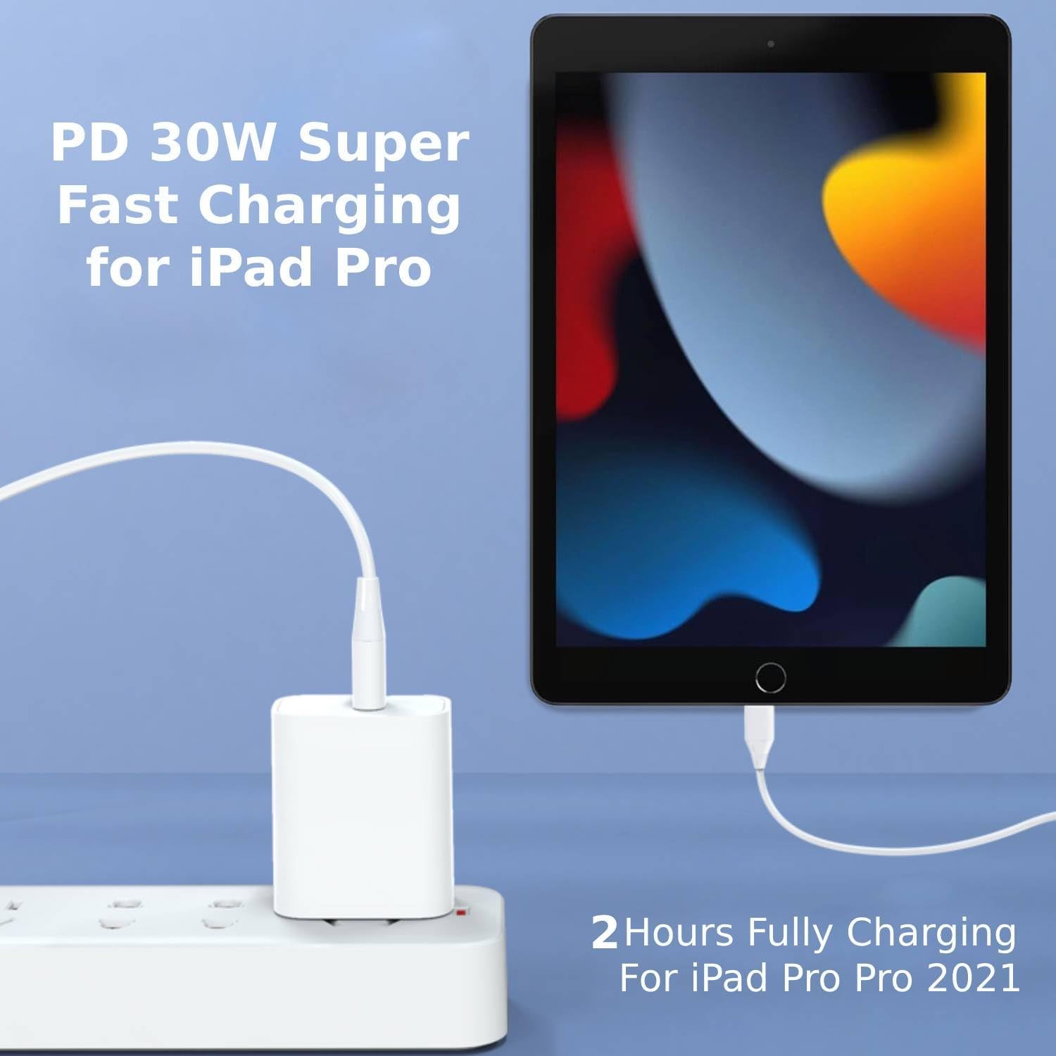 Paquete de 2 Cargador rápido Pixel 8 7 de 30 W para Google Pixel 8 8 Pro 7 7a 7 Pro 6 6a 6 Pro, 6.6 pies, PD USB C, carga rápida con bloque (sin