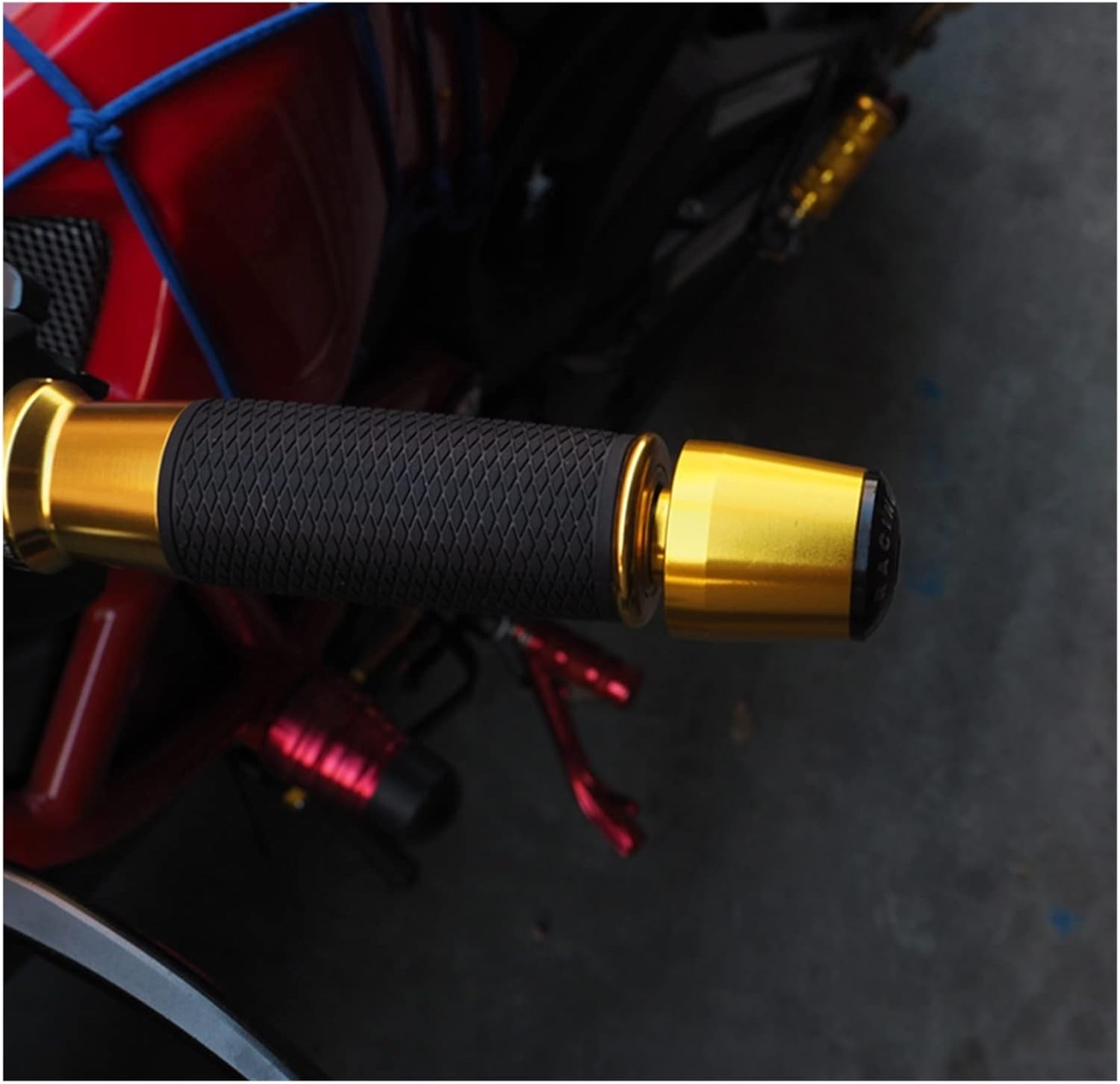 JOLAU for Yamaha XT660X XT660 X XT 660 X 2004-2017 2016 2015 2014 78″ 22mm Motorcycle Handlebar Grips End Handle Bar Cap End Plug (Color  Gold)