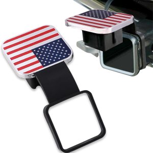 1 cubierta de tubo para enganche de remolque, inserto de enchufe de tubo de cubierta de enganche de remolque, enchufe de enganche de tubo receptor, 1 cubierta de tubo para enganche de remolque, inserto de enchufe de tubo de cubierta de enganche de remolque, enchufe de enganche de tubo receptor,