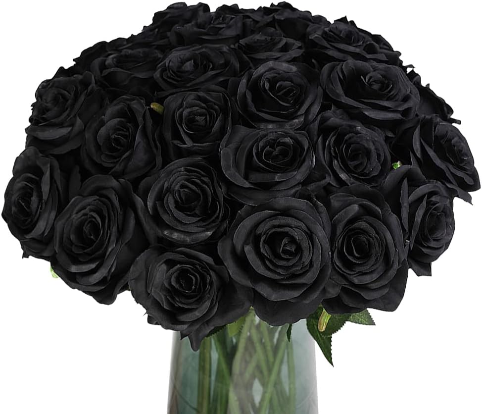 Veryhome – Ramo de flores artificiales de seda con sensación real al tacto, ramo de boda para celebraciones en el jardín del hogar o decoración