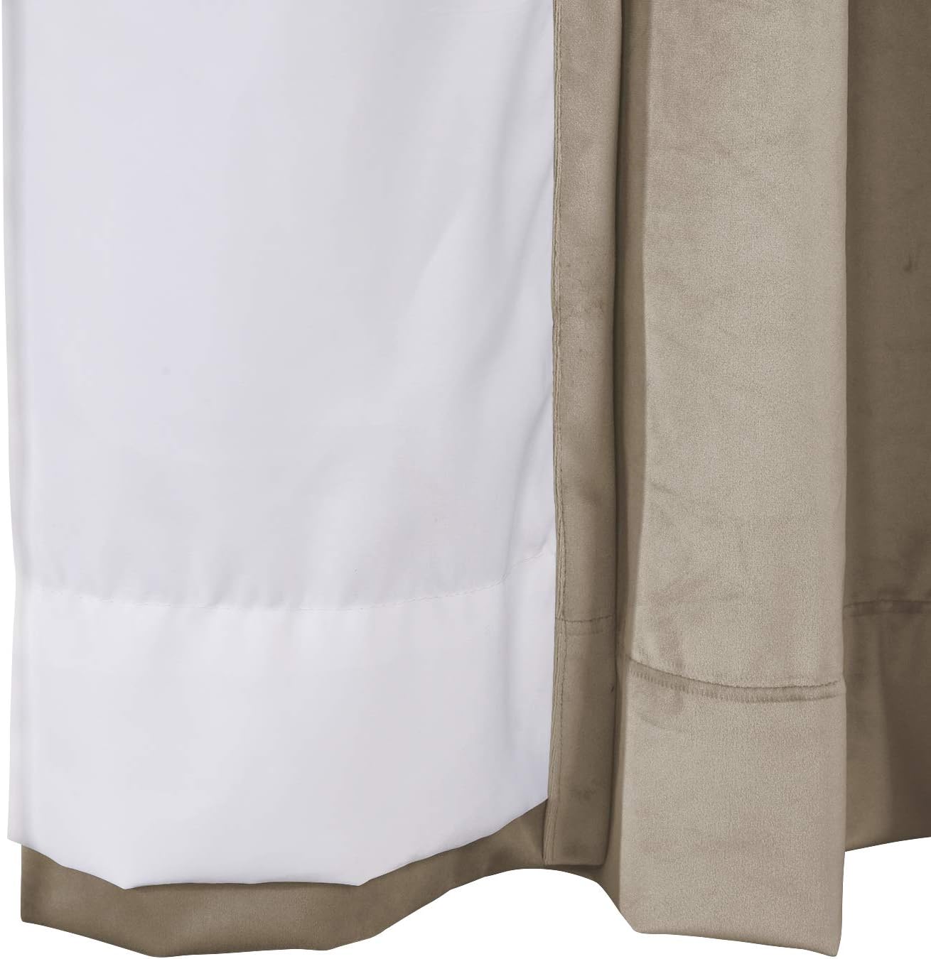 ChadMade Cortina de terciopelo extra ancha de 108 pulgadas de largo con forro opaco para cortinero de sala de estar, bolsillo versátil para barra,