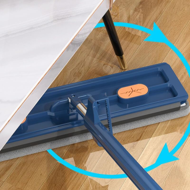 Nuevo trapeador de fibra ultrafina 2024 con mango ajustable de acero inoxidable de 54 pulgadas, 2 almohadillas lavables, trapeador de polvo