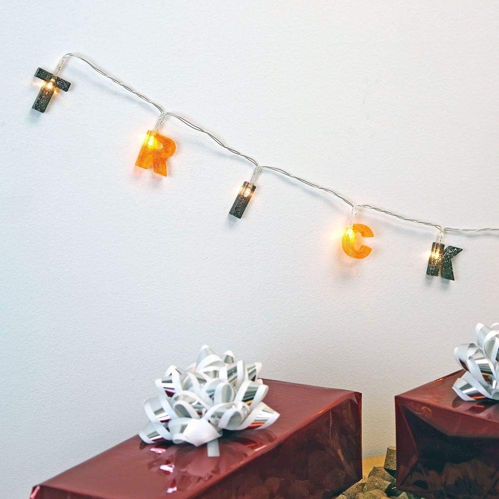 Fairly Odd Novelties Guirnalda de luces LED de Halloween con pilas, portátil, decoración de fiesta, multicolor