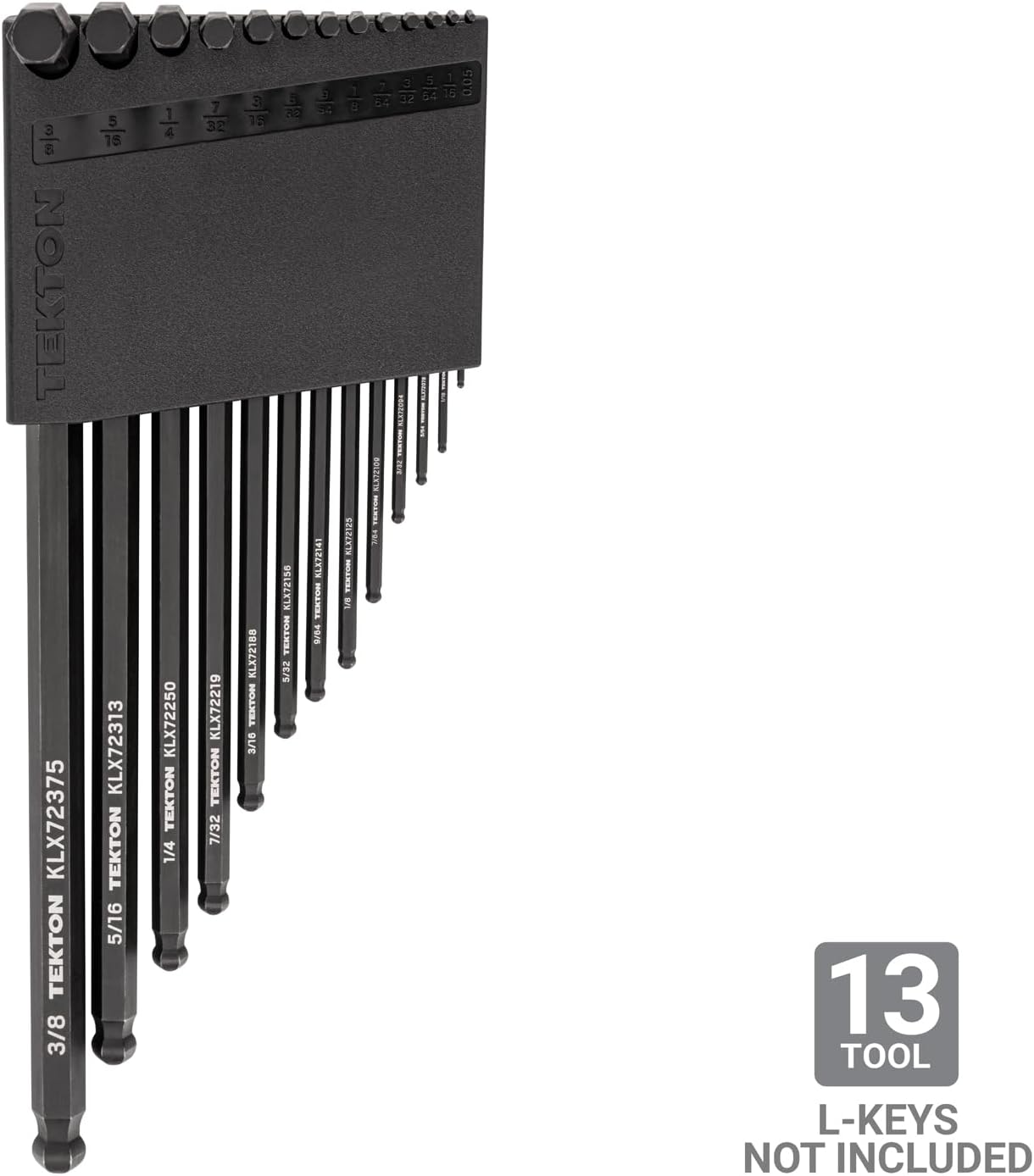 TEKTON Soporte hexagonal para llaves en L de 13 herramientas (0.050-38 pulgadas)  OKH31101
