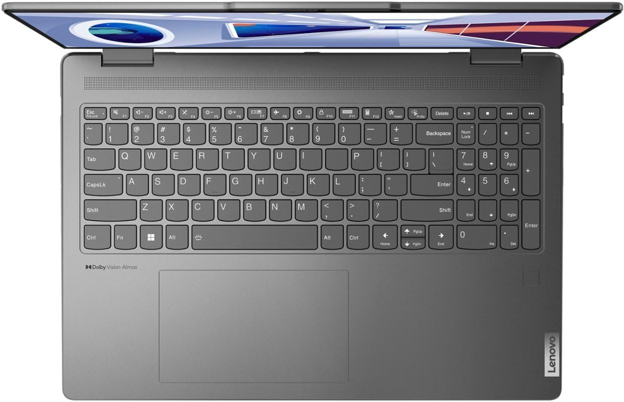 Lenovo Yoga 7 2023 2 en 1 Laptop 2 en 1 de 16 pulgadas, pantalla táctil WUXGA IPS 10-Core 13th Intel i7-1355U 16GB RAM 1TB SSD Iris Xe Graphics