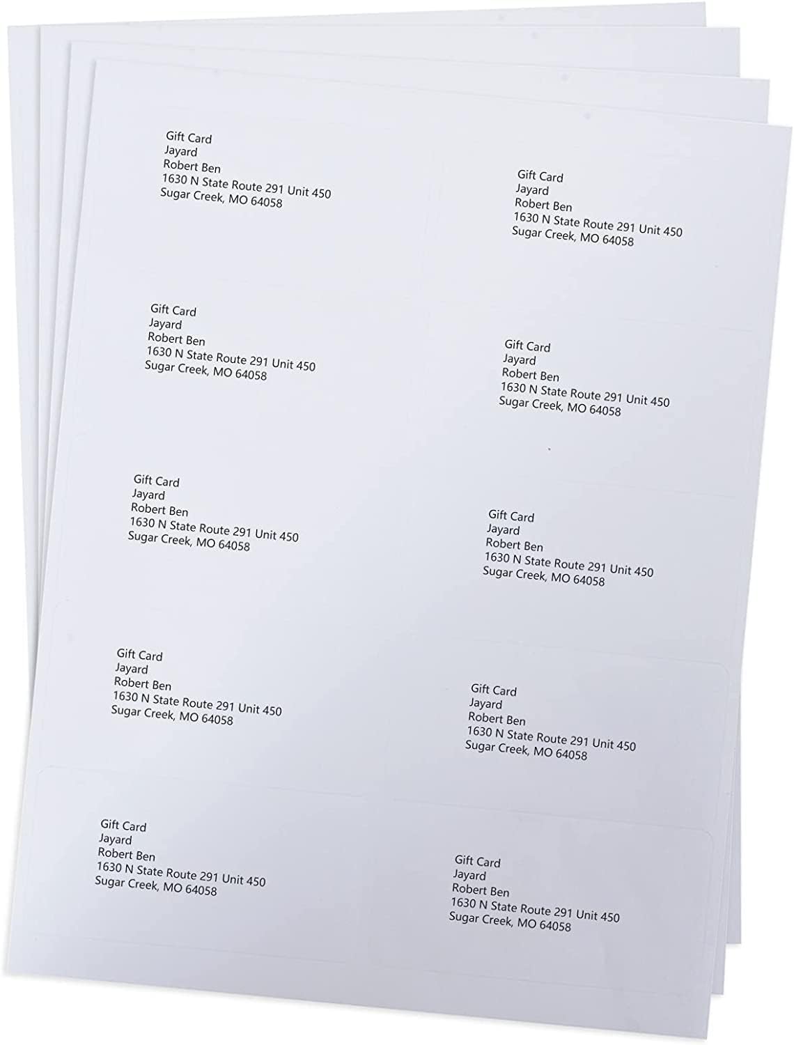 10 etiquetas superiores, etiquetas de envío, etiquetas de envío autoadhesivas, impresoras láser y de inyección de tinta, tamaño de etiqueta 2 x 4
