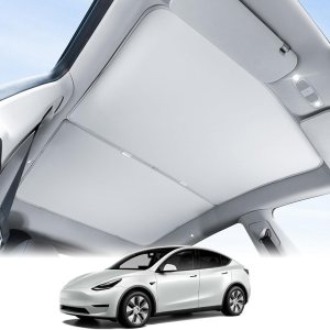 Parasol para techo de vidrio Tesla modelo Y, protección contra rayos UV, ventana superior, parasol de cristal de hielo, compatible con el modelo Y Parasol para techo de vidrio Tesla modelo Y, protección contra rayos UV, ventana superior, parasol de cristal de hielo, compatible con el modelo Y