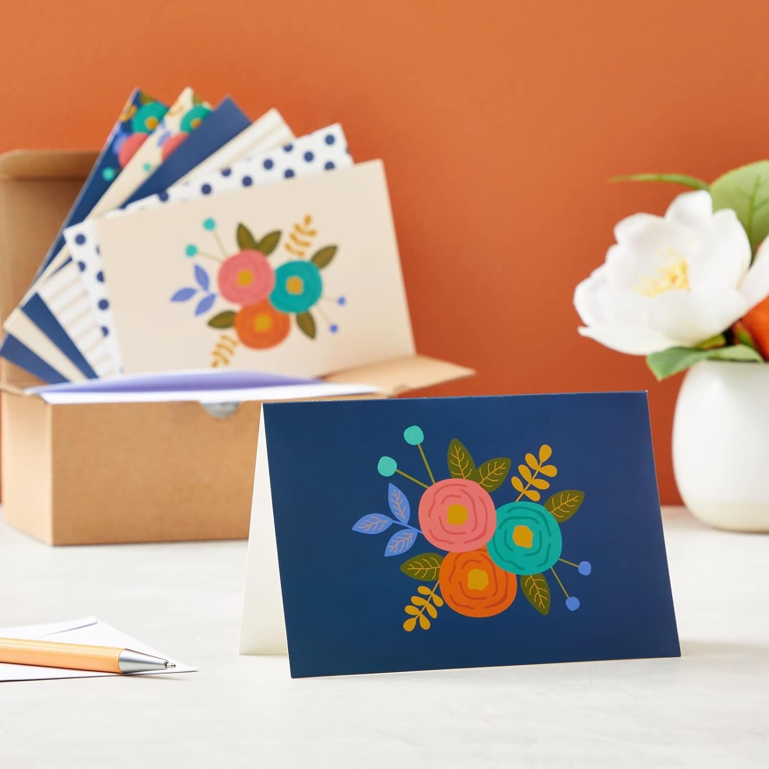 Tarjetas de felicitación para ella Floral y geométrica, Floral