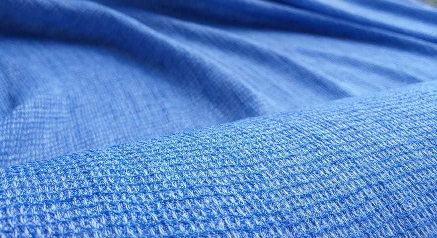 Tela de tweed de lino azul oscuro  Material de tejido texturizado, perfecto para manualidades y decoración del hogar