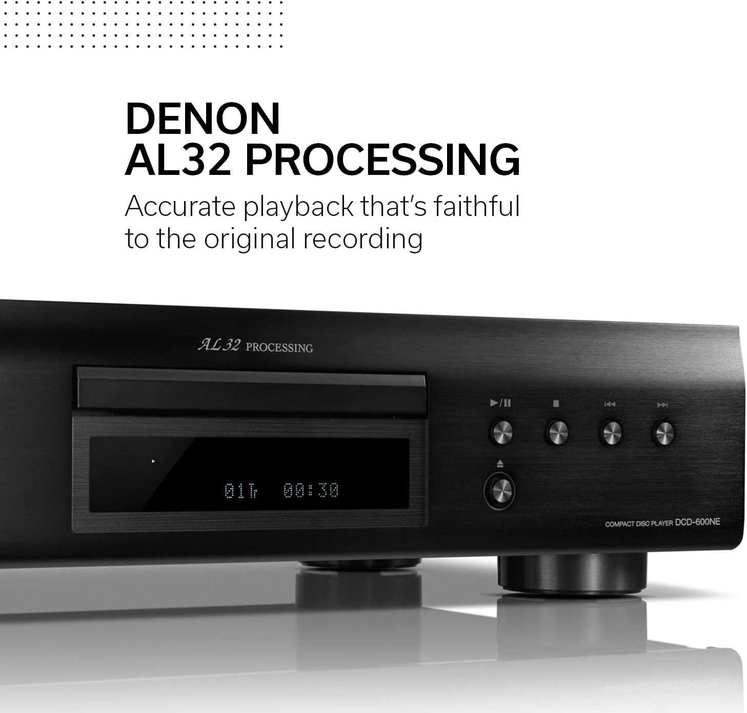 Denon Tocadiscos analógicos semiautomáticos DP-450USB  Salida USB para grabación, negro y reproductor de CD compacto DCD-600NE en un diseño