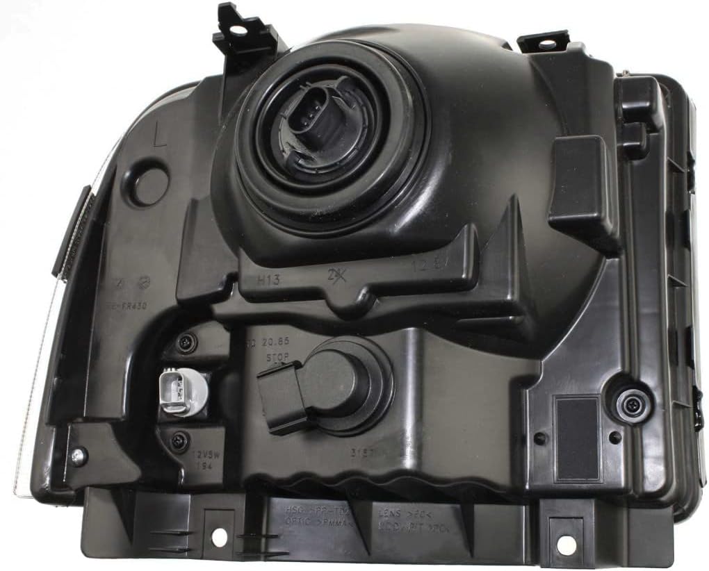 KarParts360 Para Ford F-350 Super Duty 2004 2005 2006 2007 Super Duty – Par de luces delanteras para lado del conductor y del pasajero con bombillas