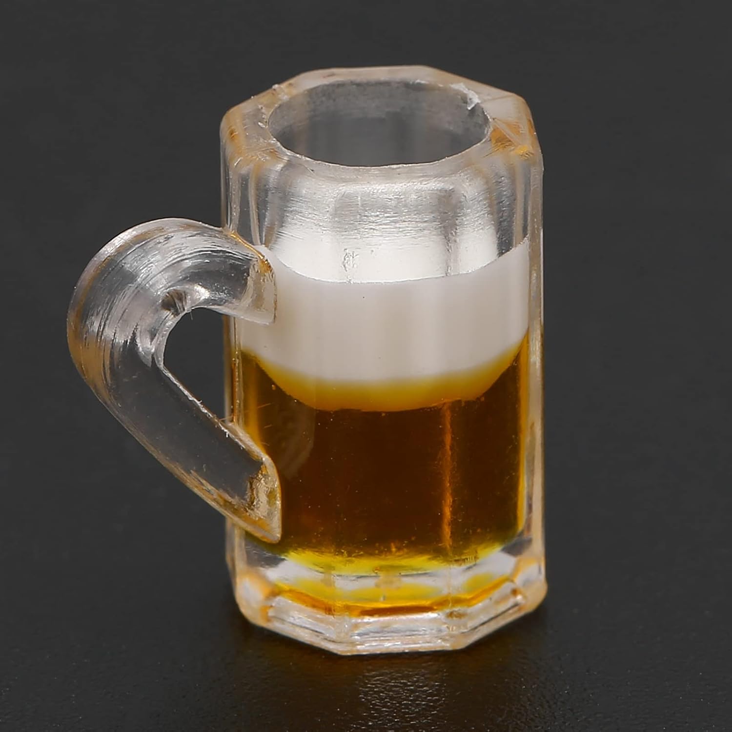10 mini tazas de cerveza de plástico de 1 onza, vasos de chupito pequeños con asas, vasos transparentes reutilizables para degustación de cerveza