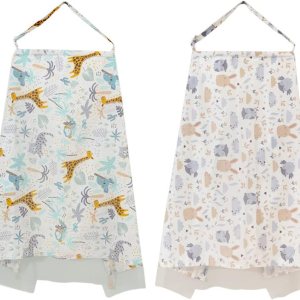 2 piezas de algodón cubierta de lactancia materna cubierta con correa ajustable peso ligero cubierta de cuidado de la lactancia materna transpirable 2 piezas de algodón cubierta de lactancia materna cubierta con correa ajustable peso ligero cubierta de cuidado de la lactancia materna transpirable