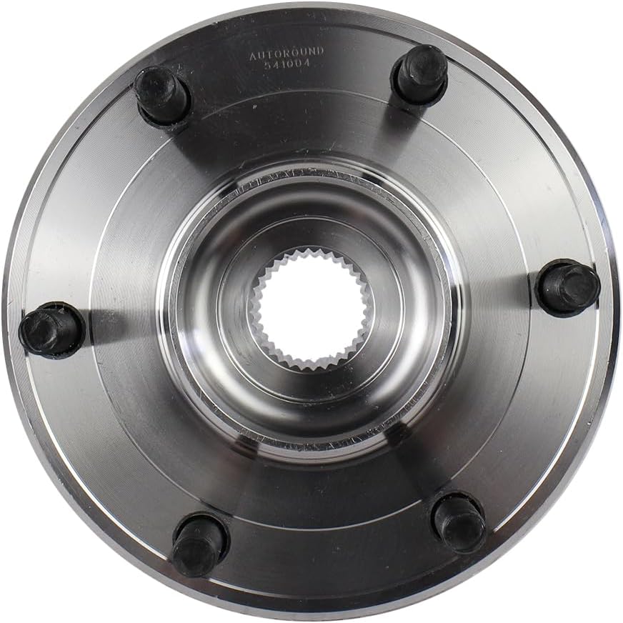 Autoround 541004 Par de bujes de rueda trasera y cojinete para Nissan Pathfinder Armada 05-13, Infiniti QX56 04-11, 6 lengüetas con ABS