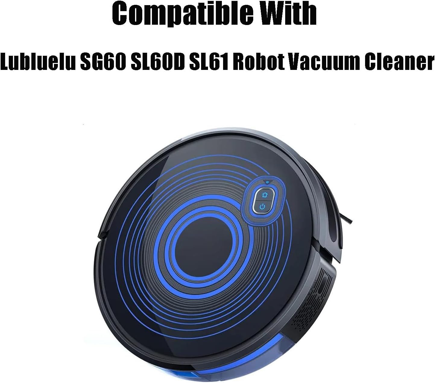 Odashen Juego de accesorios de repuesto para Lubluelu SG60 SL60D SL61 robot aspirador piezas de repuesto, rodillo principal, cepillo lateral, filtro