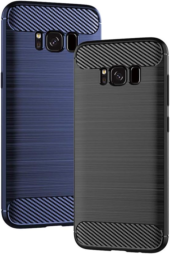 Asuwish Funda para Samsung Galaxy S8 Plus con protector de pantalla de vidrio templado y accesorios para celda, protector delgado Glaxay S8plus S 8