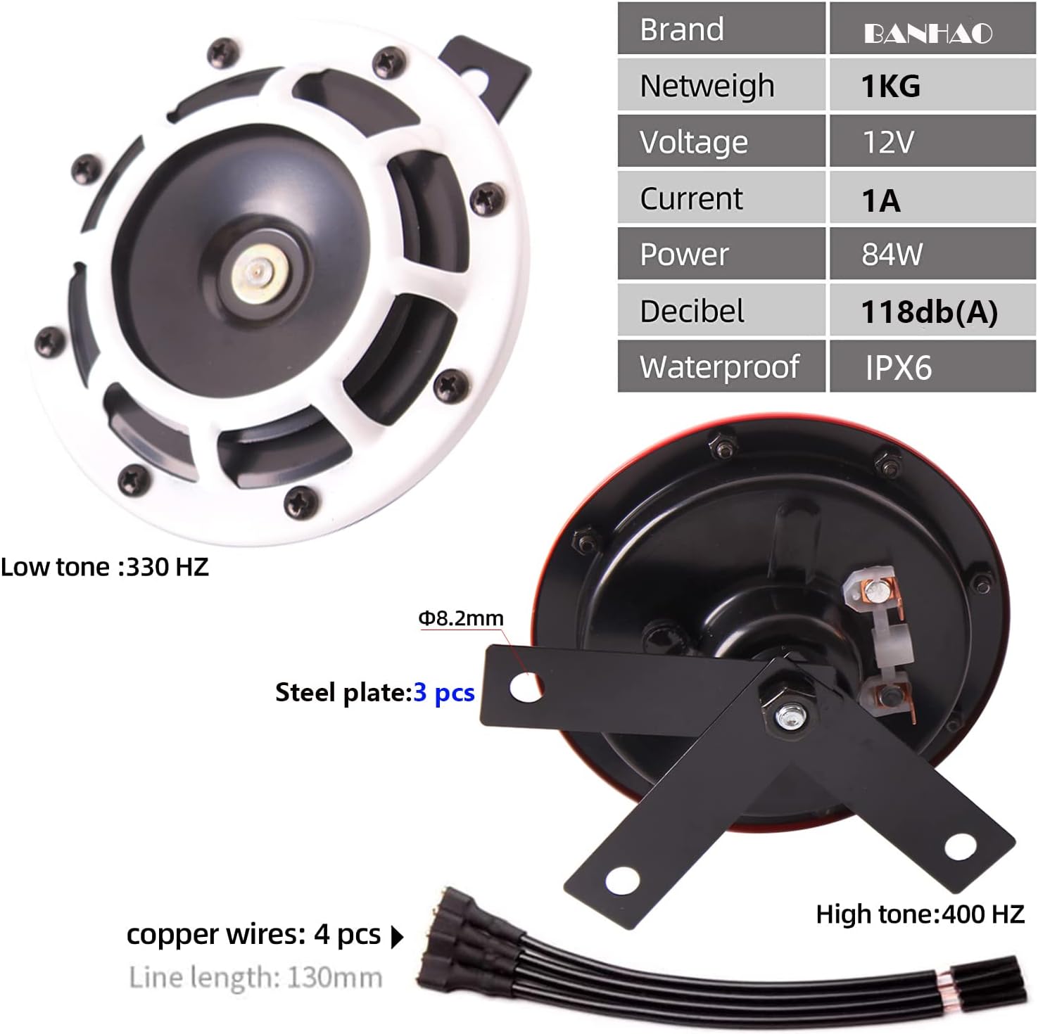 Bocina de auto de 12 V de doble tono para camiones impreza wrx, caracoles eléctricos para automóviles, motocicletas Subaru, piezas electrónicas