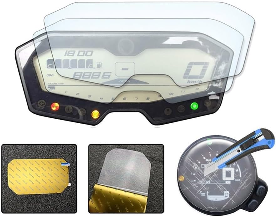 Dashboard Screen Protector For Yam&aha MT07 MT-07 MT 07 2014-2018 Motorcycle Meter Cluster Scratch Protection Film Dashboard Speedometer Screen