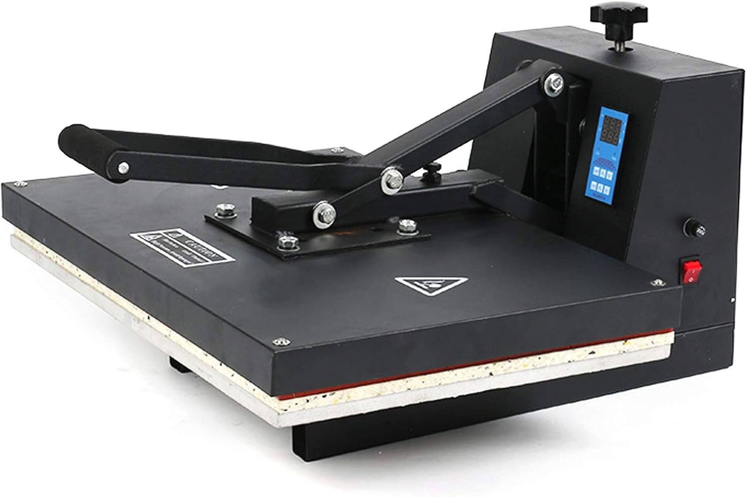 HENHAIY Máquina de prensa de calor de gran tamaño de 16 x 24 pulgadas, camiseta de calentamiento rápido con control digital de 2800 W, equipo de