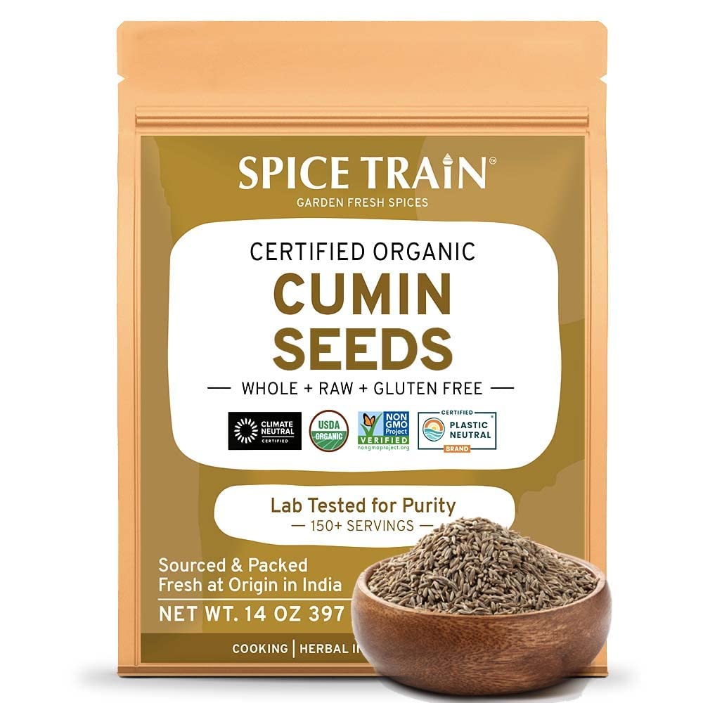 SPICE TRAIN, Palitos de canela (3.53 oz) + comino entero (14.00 oz)