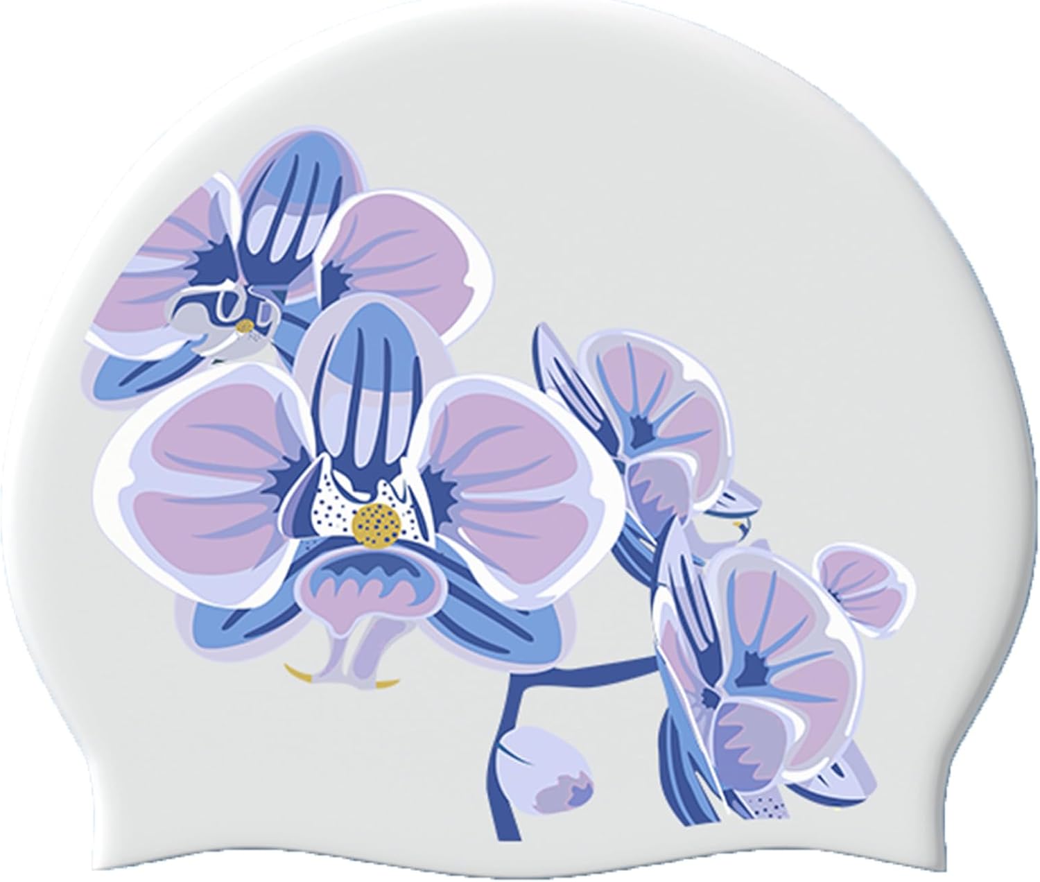 Gorra de natación de silicona, gorra de natación YondestStars para mujereshombresjóvenes, gorras de baño para cabello largo y corto, accesorios de