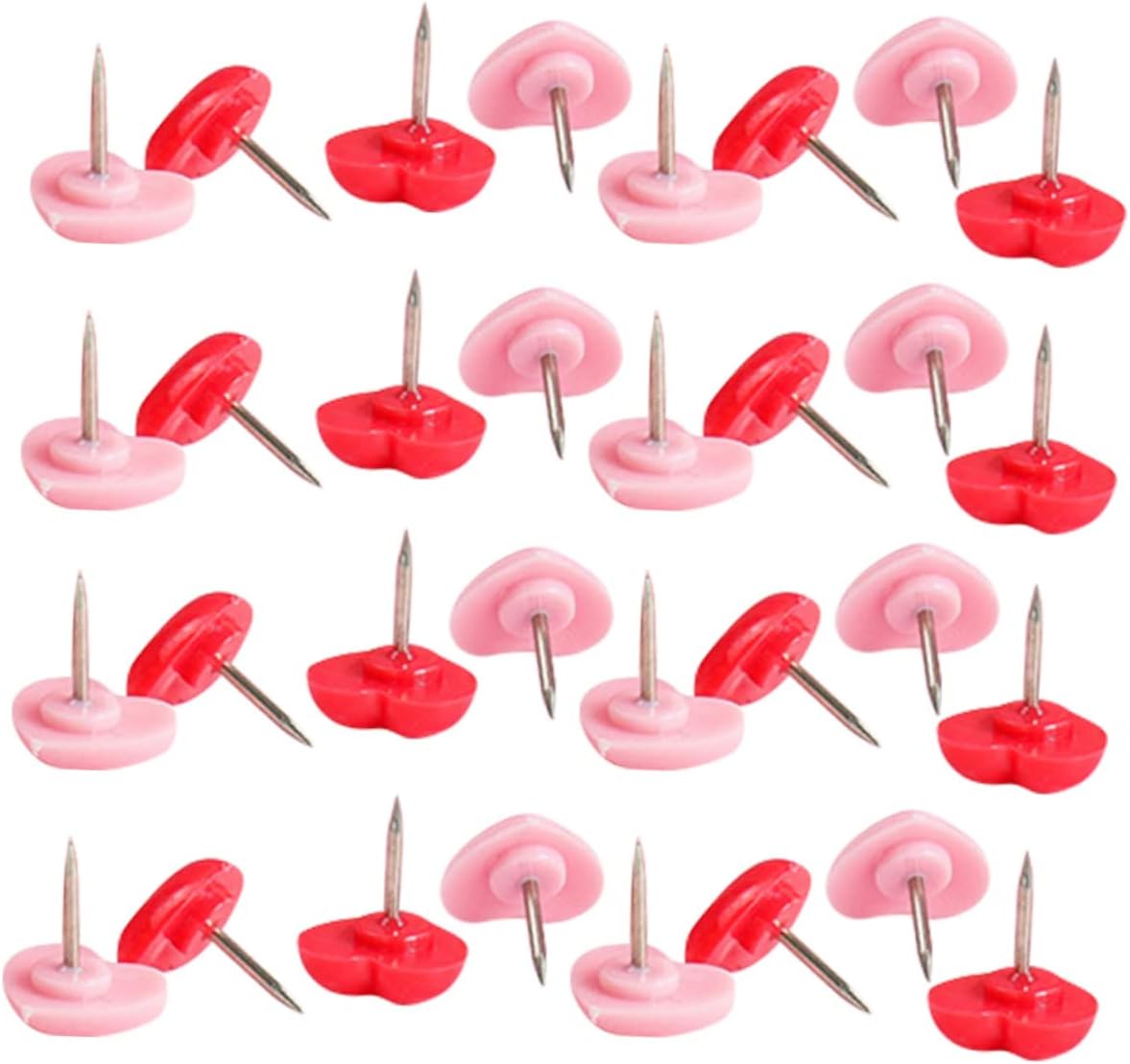 Abaodam 12 Boxes Thumbtack Accesorios para Escritorio Thumb Tacks Heart Shaped Push Pin Map Accessories Bulletin Board Push Pin Pushpins Home Supply