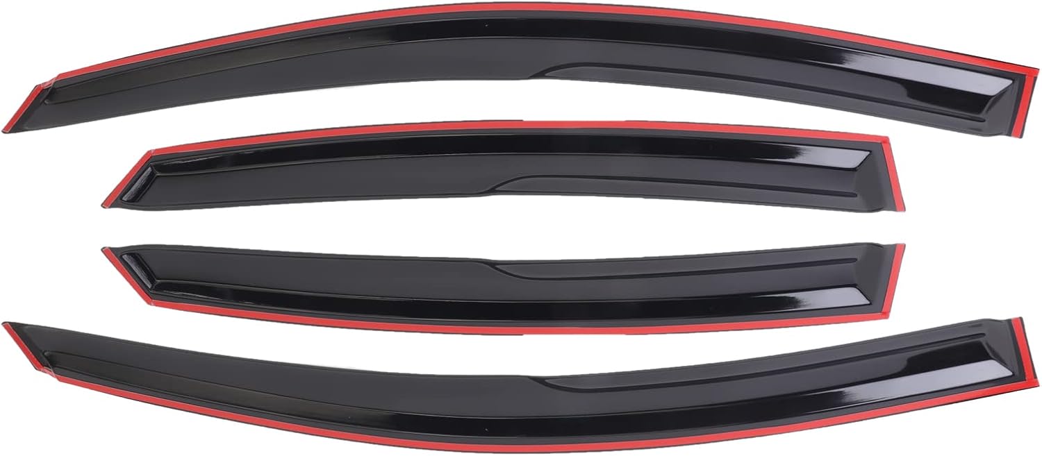 Duolctram – 4 deflectores de visera de ventana de repuesto para Nissan Sentra Sedan 2013-2019