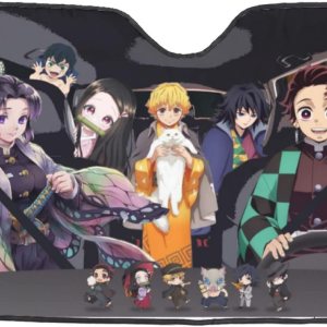 Parasoles plegables de anime para parabrisas de automóvil, ajuste universal, 51.2 x 27.5 pulgadas, mantiene tu vehículo fresco, UV y reflector de Parasoles plegables de anime para parabrisas de automóvil, ajuste universal, 51.2 x 27.5 pulgadas, mantiene tu vehículo fresco, UV y reflector de
