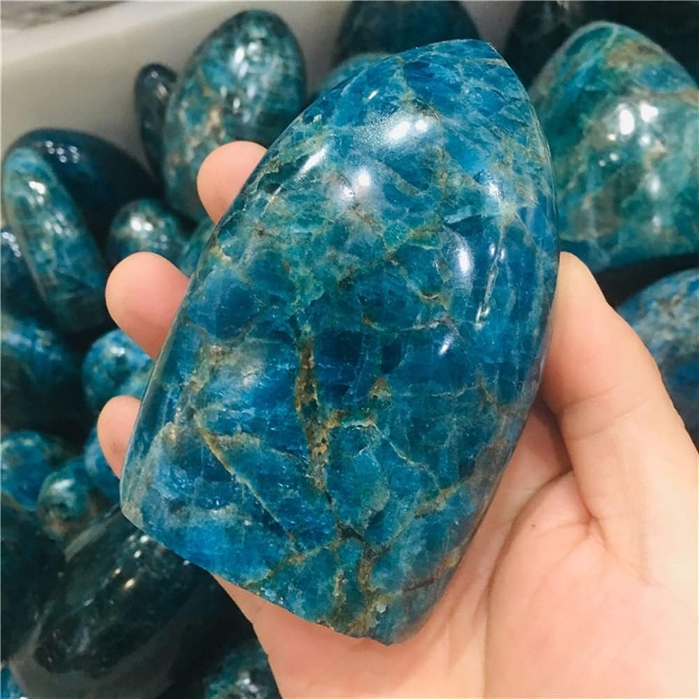 for 400-1kg Natural Crystal Blue Apatite raw Stone Grinding Placed Large Specimen Stone Crystal Blue ore Collection Teaching Piedras decorativas