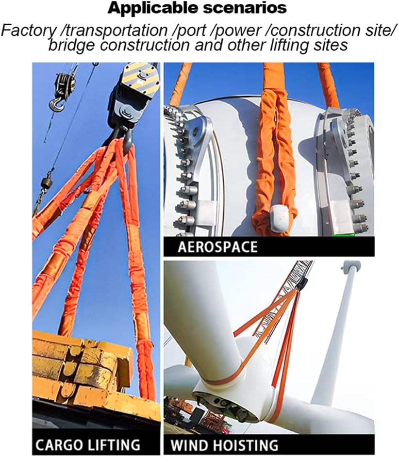 Indusafe Correas de elevación redondas sin fin de poliéster verde, 9 pies de longitud, 5,300 lb. Capacidad vertical, cesta de 10,600 libras