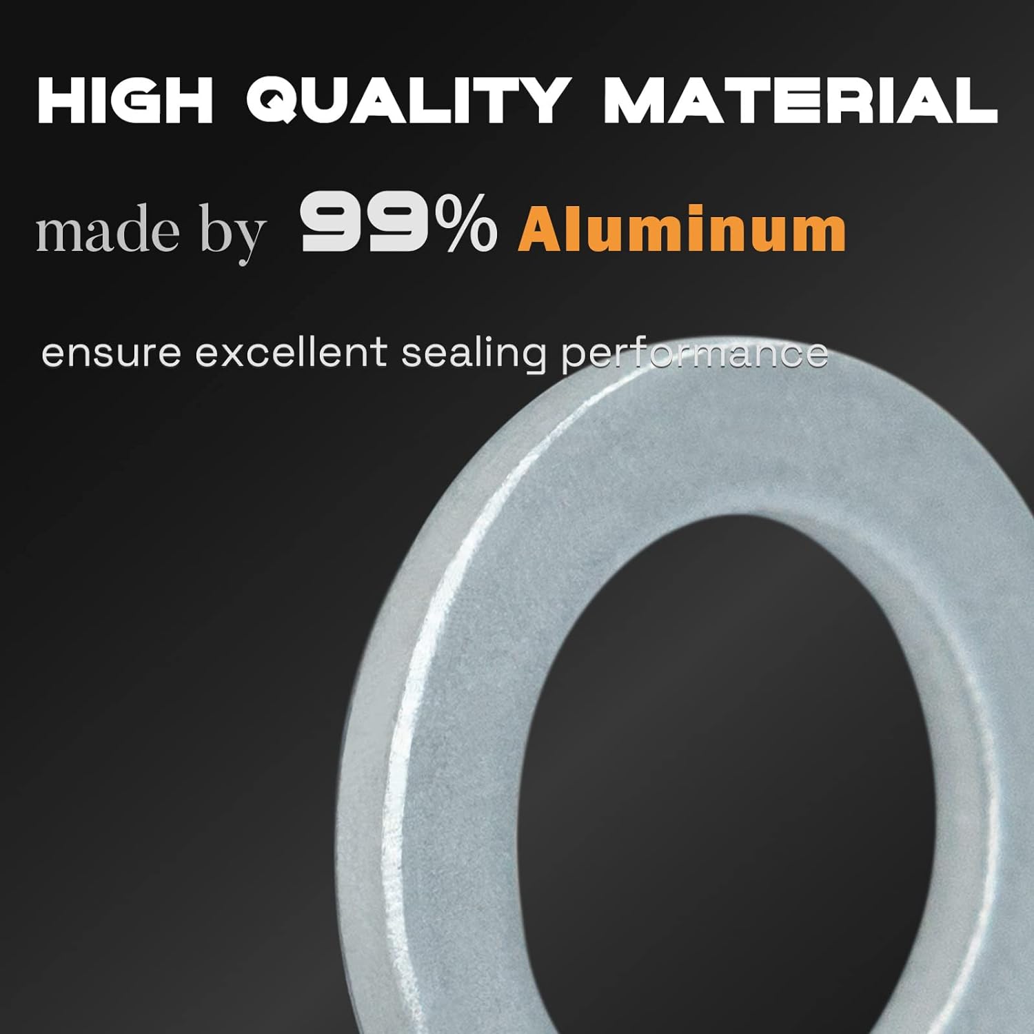 Junta de tapón de drenaje de aceite M14, arandela de trituración de aluminio, para cambio de aceite, anillo de sellado por KeeRoarin