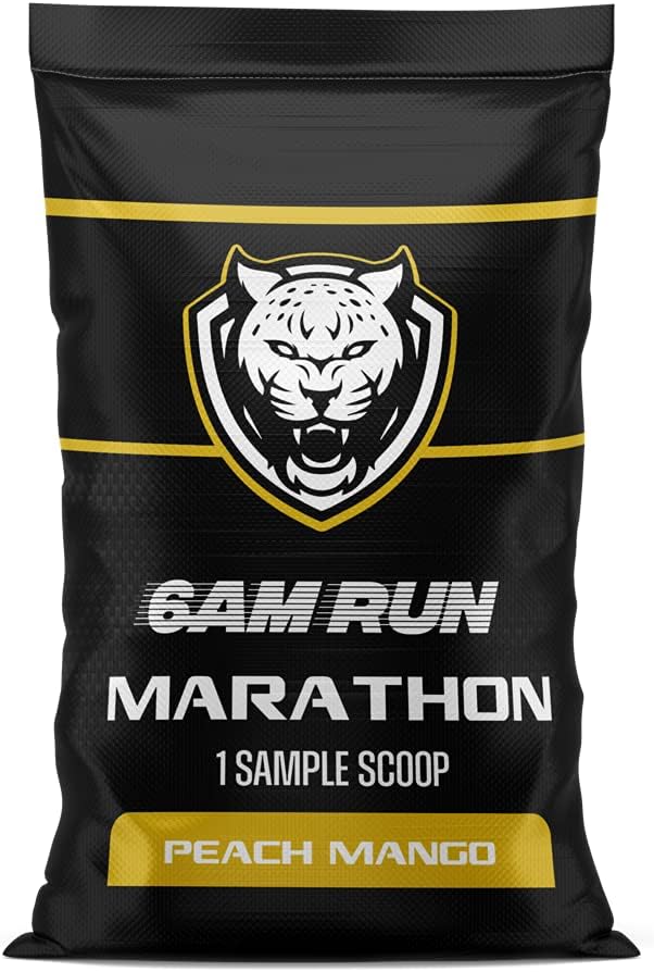 6AM Run Polvo de colágeno hidrolizado natural para correr, para correr, cardio, sin nerviosismo, keto, vegano, sin sabor, cucharada de muestra