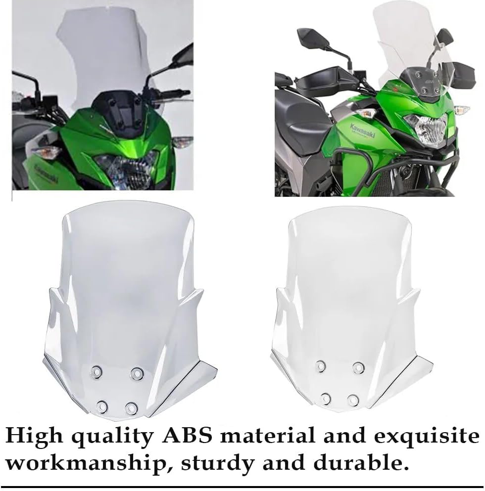 Parabrisas de motocicleta compatible con Kawasaki Versys X-300 VERSYS-X 300 parabrisas Touring carenado, deflector de viento Versys X300 2021 2020