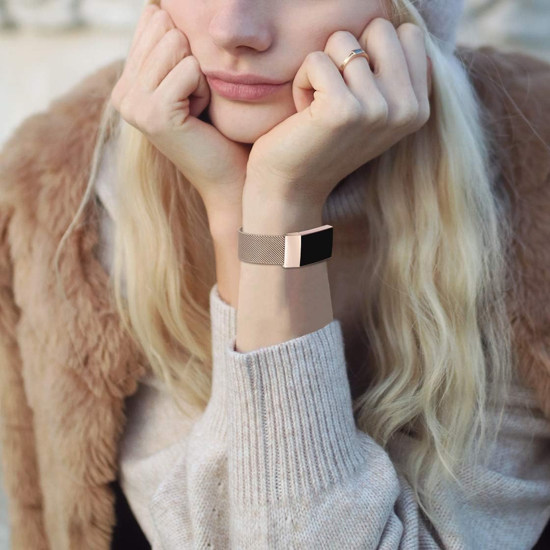 ZWGKKYGYH – Bandas de metal compatibles con Fitbit Charge 4 y Fitbit Charge 3 bandas para mujeres hombres, correa de repuesto magnética de malla de