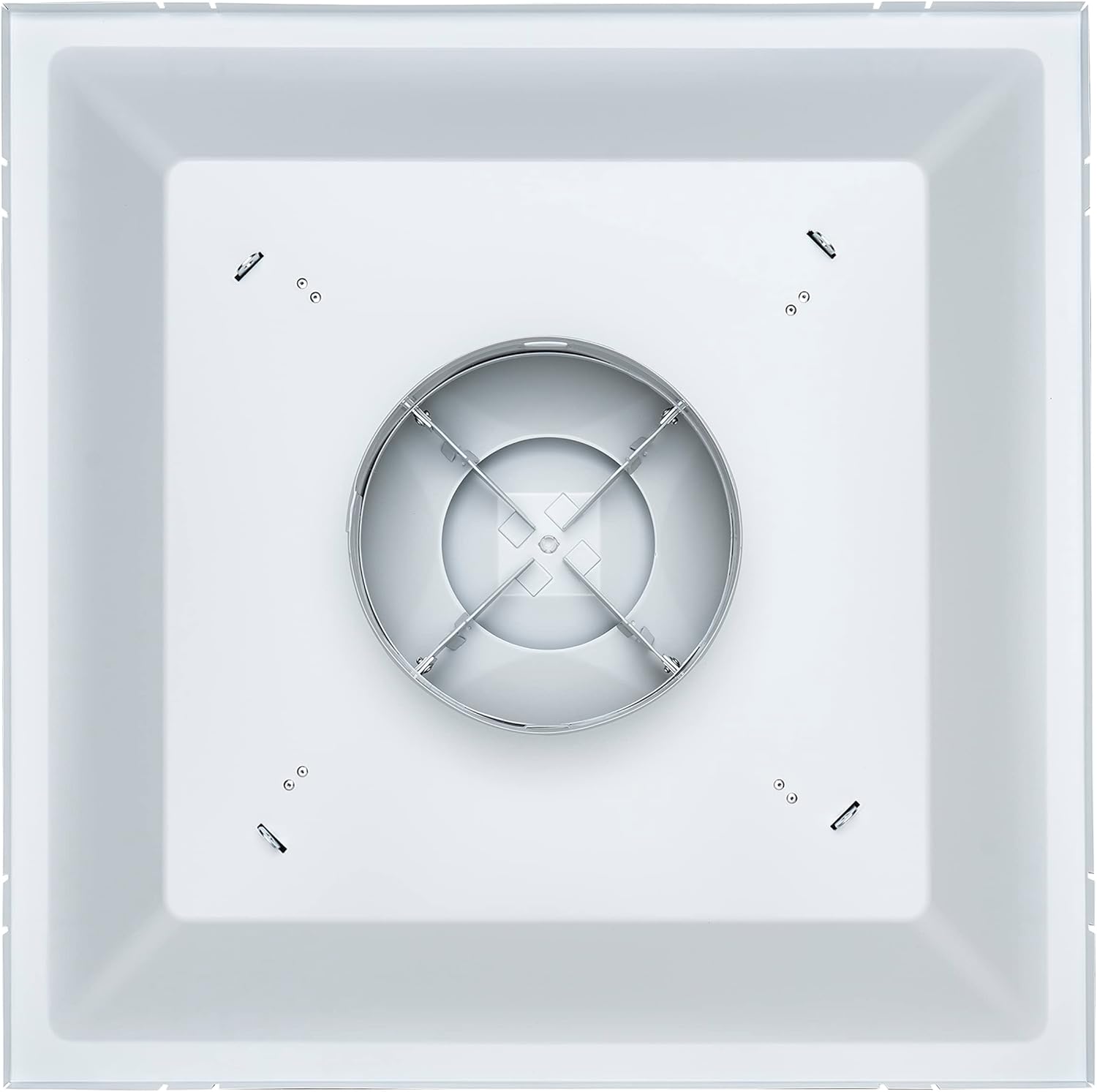 24 x 24 pulgadas de techo de acero con barra en T, difusor de suministro de aire de 2 x 2 pulgadas con redondo de 8 pulgadas tamaño del cuello – 3