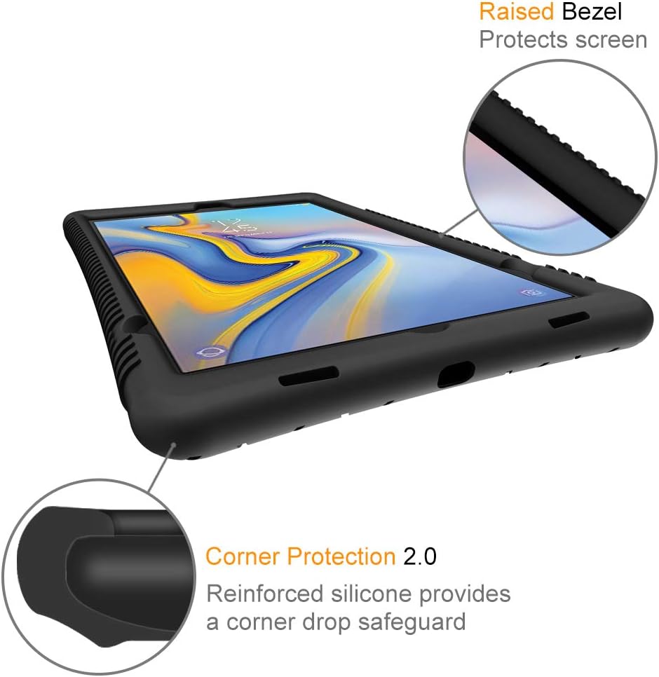 Fintie Funda de silicona para Samsung Galaxy Tab A 10.5 2018 Modelo SM-T590T595T597, Serie Honey Peine Kids Friendly Funda protectora ligera a