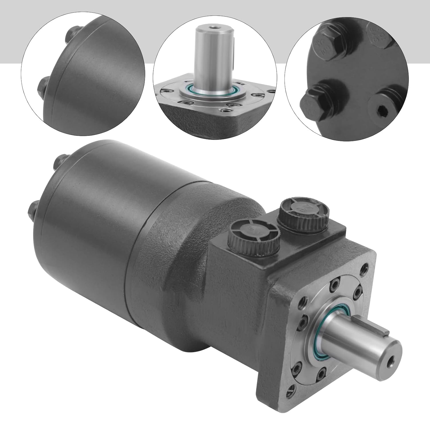 Motor hidráulico para Char-Lynn Eaton S Series, Char-Lynn 103-1016-012, Eaton 103-1016, motor hidráulico de eje recto 3.6 cúbicos en desplazadores,