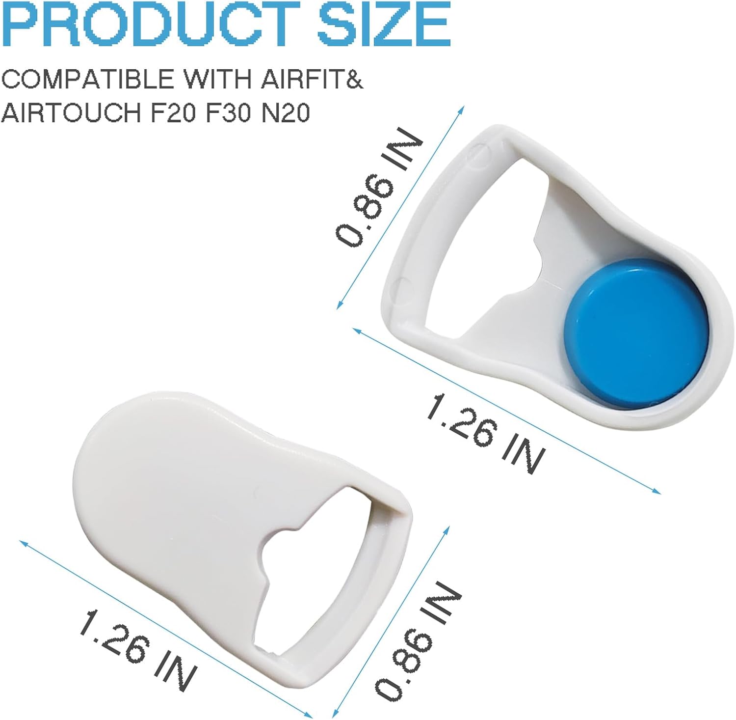 Clips de protección para la cabeza de Cpap de desconexión rápida, máscara magnética compatible con Whit AirFit F20 F30 N20, máscara compatible con