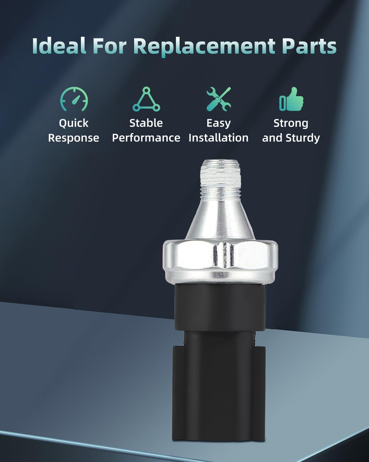 SCITOO Interruptor del sensor de presión del aceite del motor y unidad emisora 68003360AA compatible para Chrysler Sebring para Dodge Caliber